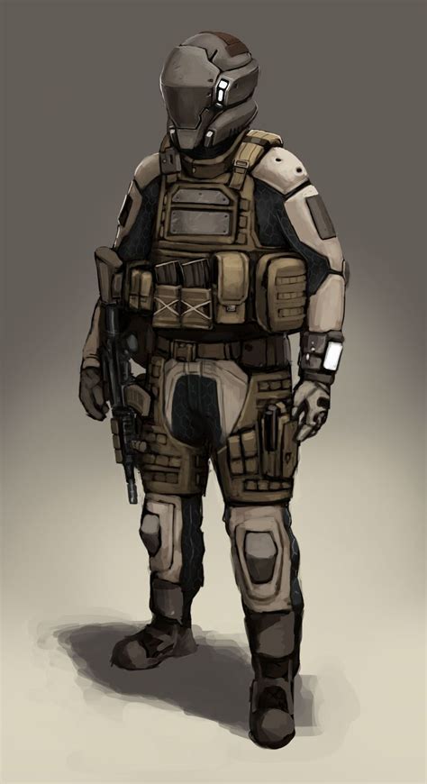 Futuristic Soldier Concept By Fonteart Future Soldier Cyberpunk