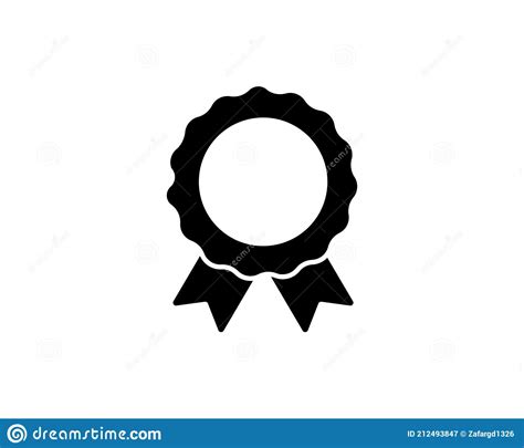 Approved Or Certified Medal Icon Achievement Icon Stock Vector