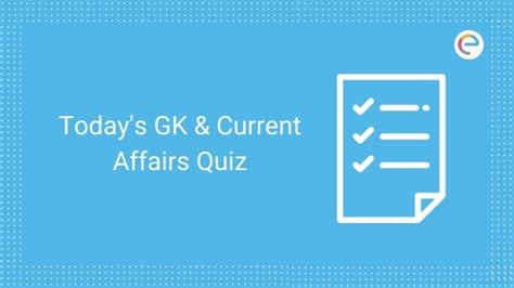 Todays Gk And Current Affairs Quiz For November 04 2019 With Questions