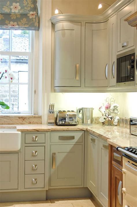 Gorgeous painted cabinet ideas & inspiration for kitchen or bathroom. Website Coming Soon - Ascensor Ltd | Tan kitchen cabinets ...