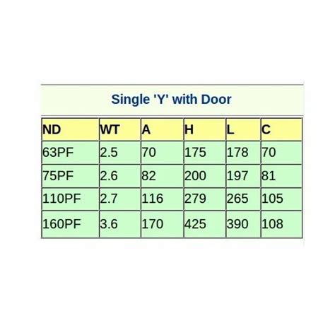 Prince Pf Single Y With Door Solvent Swr Systems At Best Price In