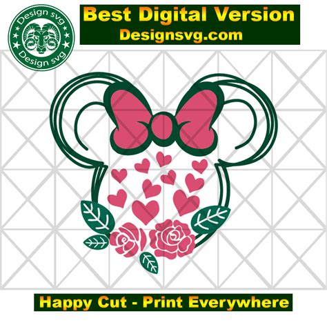 Free Free 184 Minnie Mouse Floral Svg SVG PNG EPS DXF File