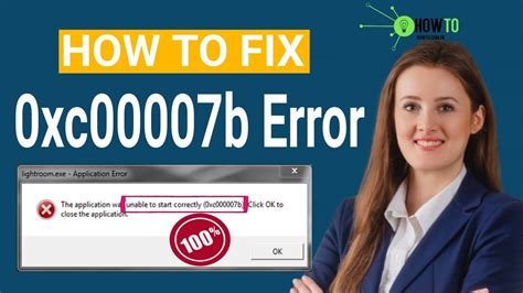 0xc00007b Error Fix Windows 10 8 7 How To Fix Unable To Start