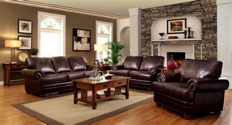 10 Living Room Pictures With Brown Leather Furniture Decoomo
