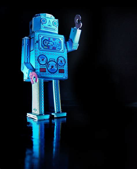 Blue Robot I Made This Robot From The Wonderful Papercraft Flickr