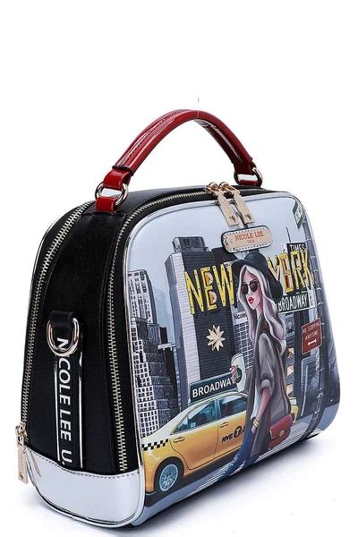 Nicole Lee New York Walk Print Crossbody Shoulder Bag Forever