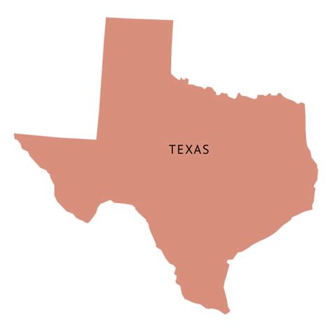 Texas State Plain Map Transparent Png And Svg Vector File