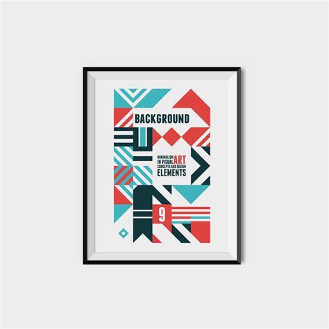 20 Geometric Posters And 70 Shapes Geometric Poster Composition Design