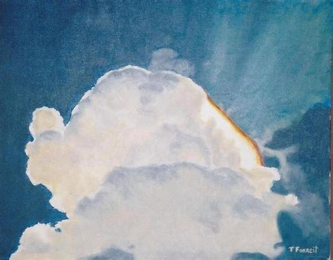 Sun Behind The Clouds Painting By Terry Forrest Fine Art America