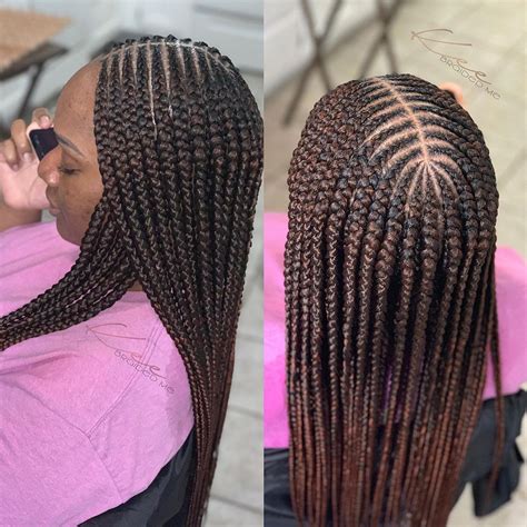 Jumbo two layer braids #braidsbychyna. UPDATED: 40 Trendy Tribal Braids (October 2020)
