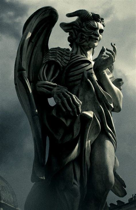 Angel And Demon Statue Arte De Cementerio Ángeles Y Demonios