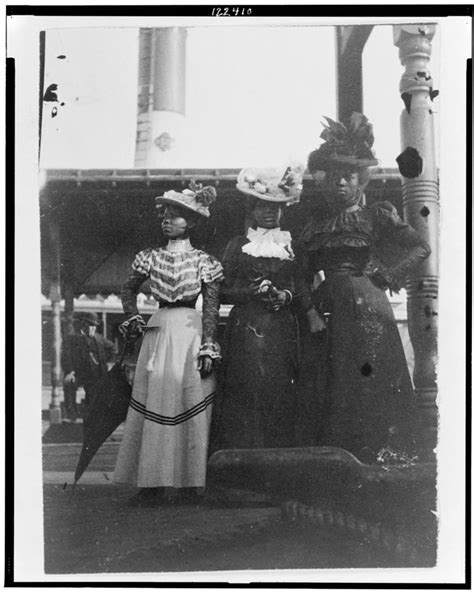 Three African American Women Full Length Portrait Standing At The State Fair At Saint Paul