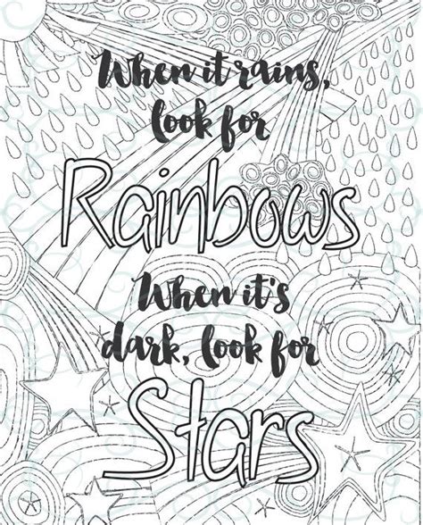 20 printable inspirational quotes coloring pages. Adult Inspirational Coloring Page printable 02-Look for ...