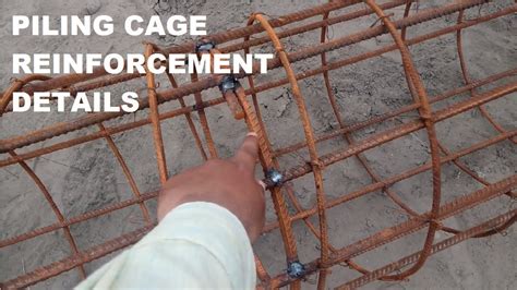 Piling Cage Reinforcement Details At Site Learning Technology Youtube