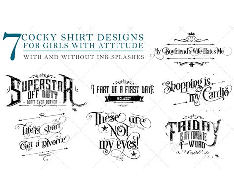 Typography T Shirt Design Templates For Girls Shirt