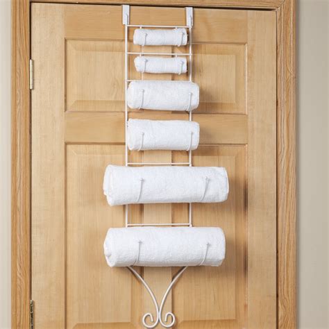 The white shade gives the piece a convenient camouflaged. Miles Kimball Over the Door Towel Rack | Wayfair