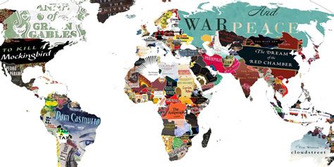 El Mapa Literario Con El Libro Que Representa A Cada País La Piedra