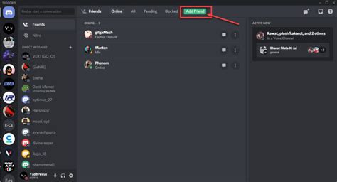 From the options displayed, click friends. this step will take you to a new screen. How to add friends in Discord? | Candid.Technology