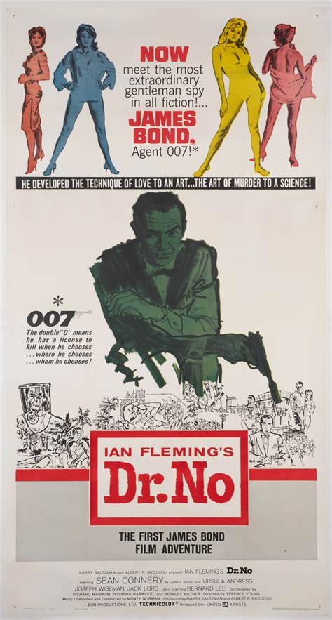 Dr No 1962 Poster Us James Bond Film Posters 2020 Sothebys