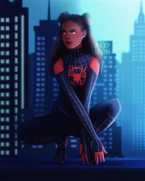 Maxy Artwork On Instagram “female Version Of Miles Morales Just For