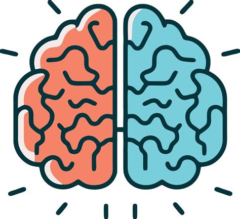 Logo De Cerebro Humano De Color Vector Premium