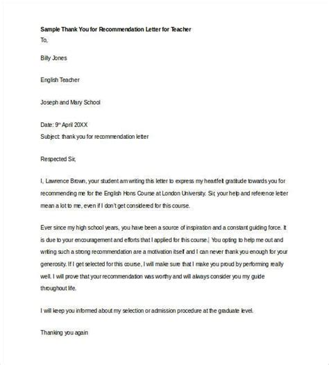 write  letter  recommendation   teacher