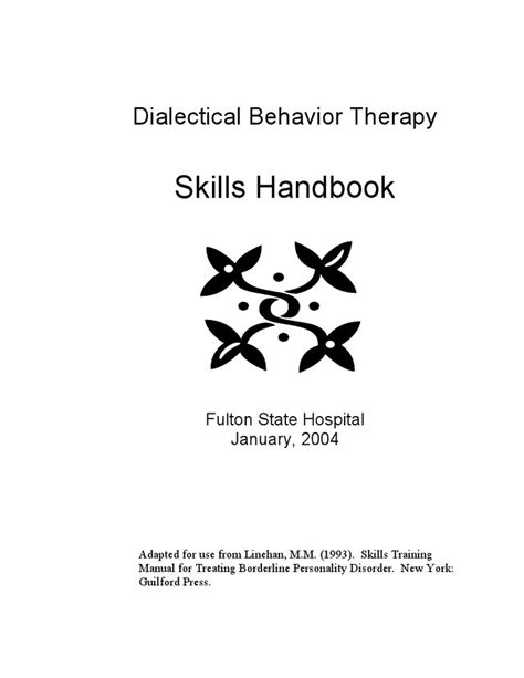 Dbt Skills Manual For Adolescents New Release