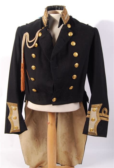 An Antique 19th Century Victorian Royal Naval Officers Uniform Jacket