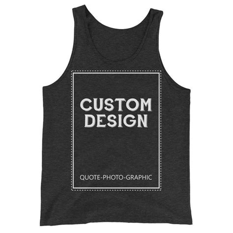 Personalized Unisex Tank Top Design Your Own Tank For Just 2500