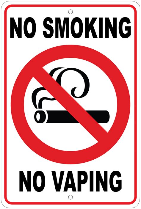 No Smoking No Vaping Signs Printable