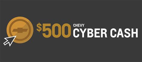Chevrolet Cyber Cash What Is It How Do I Get 500 Off Jerrys