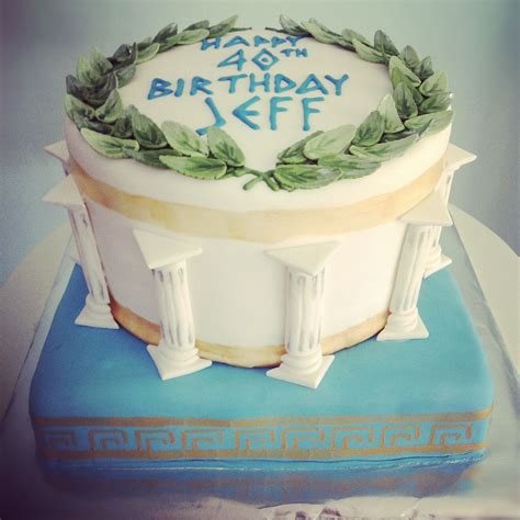 Pin By Carol Watson On Wedding Greek Cake Greece Party Cake