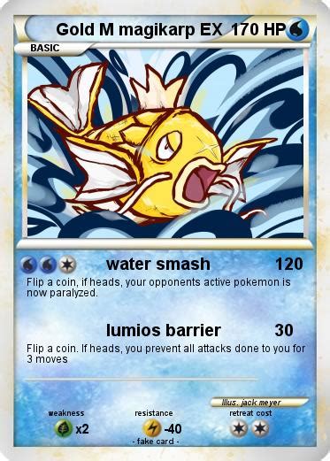 Pokémon Gold M Magikarp Ex Water Smash My Pokemon Card