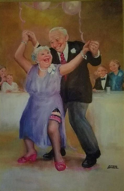 Dancing Funny Art Art Old Couples