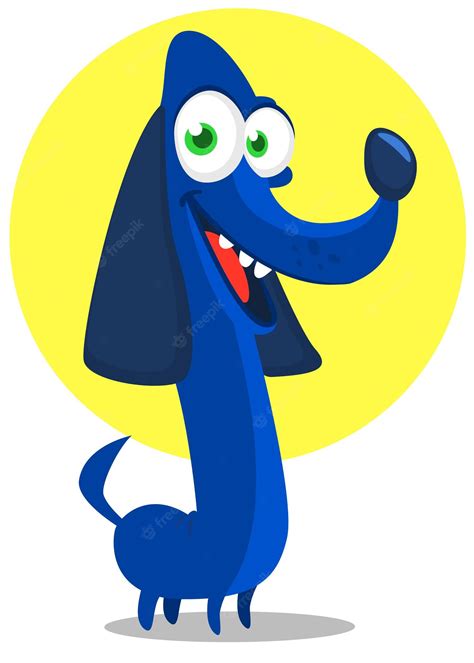 Premium Vector Cute Cartoon Funny Dog Vector Illustration