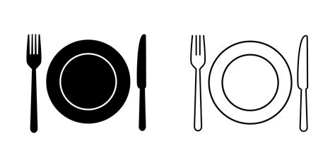 Dinner Plate Icon Vector Art Icons And Graphics For Free Download