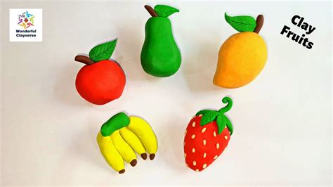 How To Make Fruits With Clay 🤩 Polymer Clay Fruits How To Make