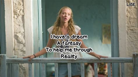 Amanda Seyfried I Have A Dream From Mamma Mia [lyrics Video] Youtube