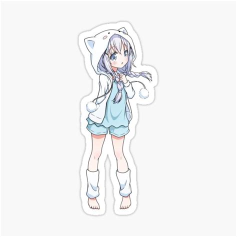 Cute Anime Girl Sticker By Rmelissart Redbubble