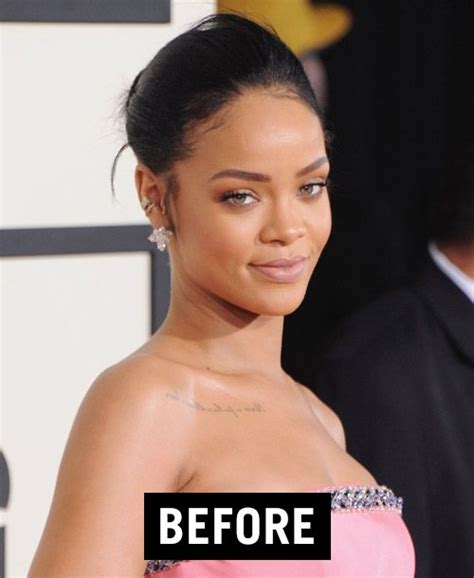 9 Slicked Back Ponytail Ideas For Your Next Night Out Rihanna