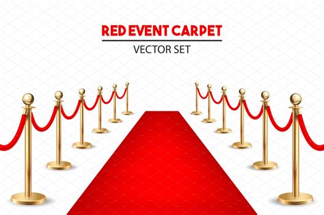 All our individual images are free pngs. Red event carpet set. ~ Illustrations ~ Creative Market