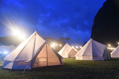 Situated on table rock lake, enjoy a serene backdrop while relaxing in one of the unique accommodations: Glamping Tent - EventAccents