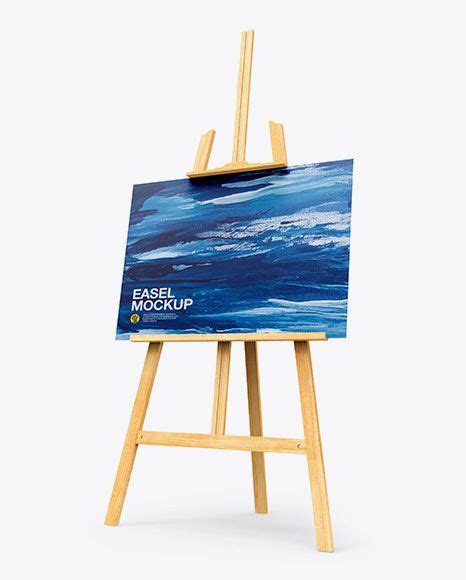 Download Free PSD Mockup Easel Mockup - Half Side View Object Mockups (Dengan gambar)