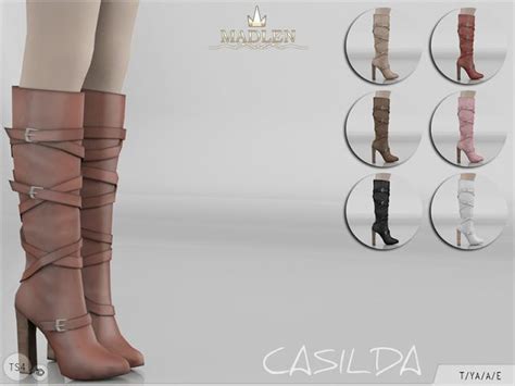 Sims 4 Ccs The Best Madlen Casilda Boots By Mj95 Sims 4 Mods Sims