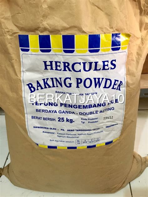 Fold in group 2 gently on low speed and mix for 1 minutes. Jual MURAH HERCULES BAKING POWDER DOUBLE ACTING Kemasan ...