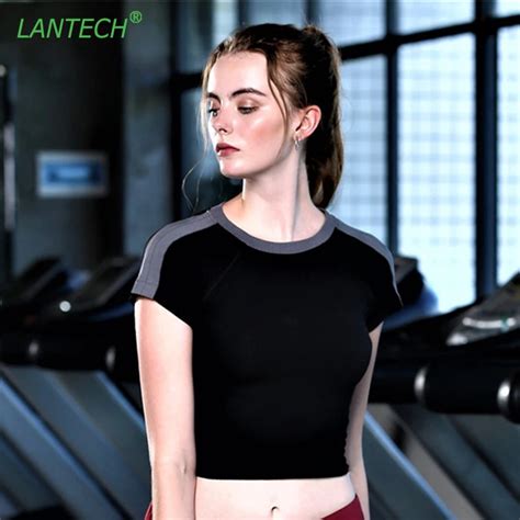 Buy Lantech Women Compression Tights Shirt Summer Short Sleeve Fashion Casual
