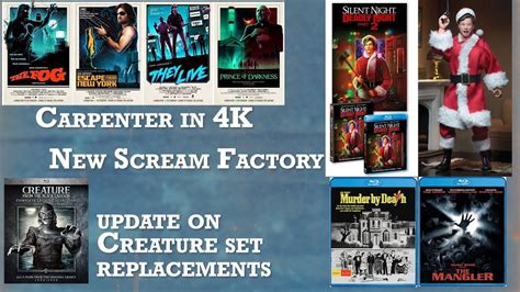 New Scream Factory Titles Plus Carpenter In 4k And Update On Revenge Of