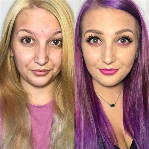 It was the first rinse of water that came down and. A little hair dye and some makeup can take you from blah ...