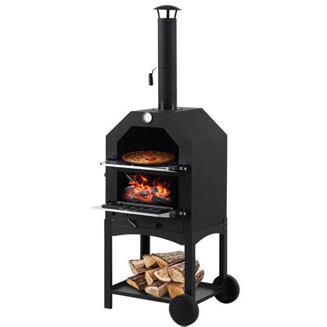 Especially when pizza is involved! 3 IN 1 Charcol Smoker Bbq Grill Portable Outdoor Steel ...