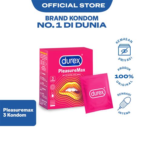Jual Durex Pleasuremax 3s Kondom Bertextur Dot Dan Garis Pria